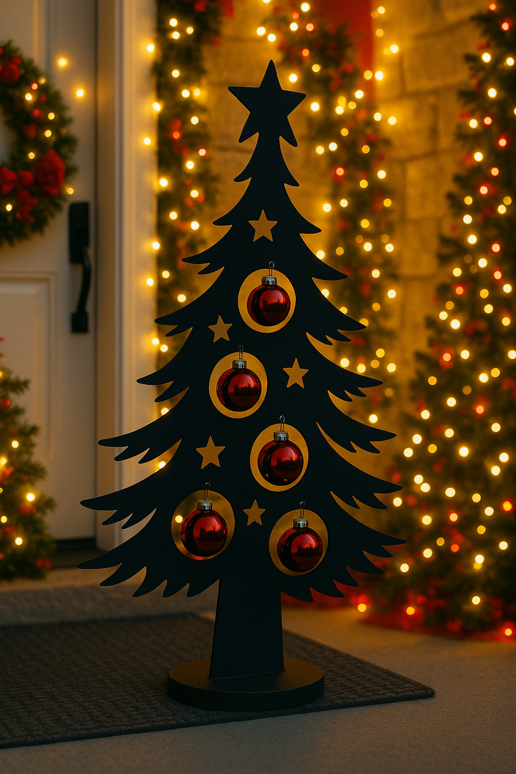 Metall-Weihnachtsbäume – Stilvoll. Zeitlos. Besonders. ✨ Edelrost oder schwarz