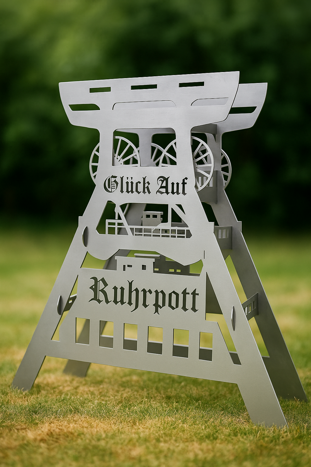 Förderturm Zeche Ruhrpott Glück Auf !