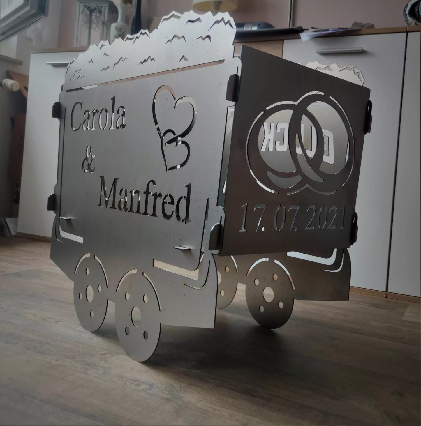 Lore Förderwagen Glück Auf Ruhrpott Herz auf Kohle geboren !