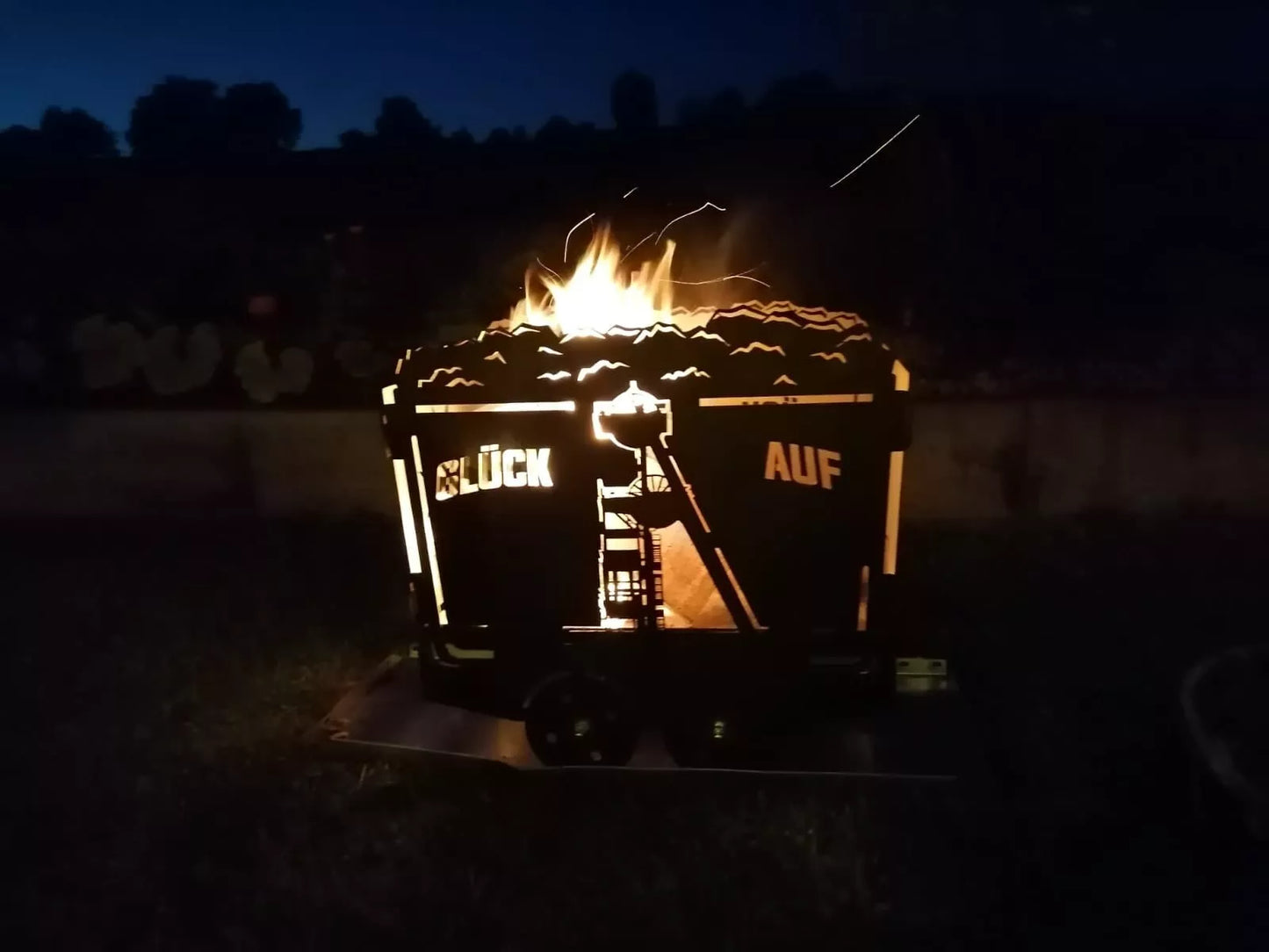 Lore Förderwagen Glück Auf Ruhrpott Herz auf Kohle geboren !