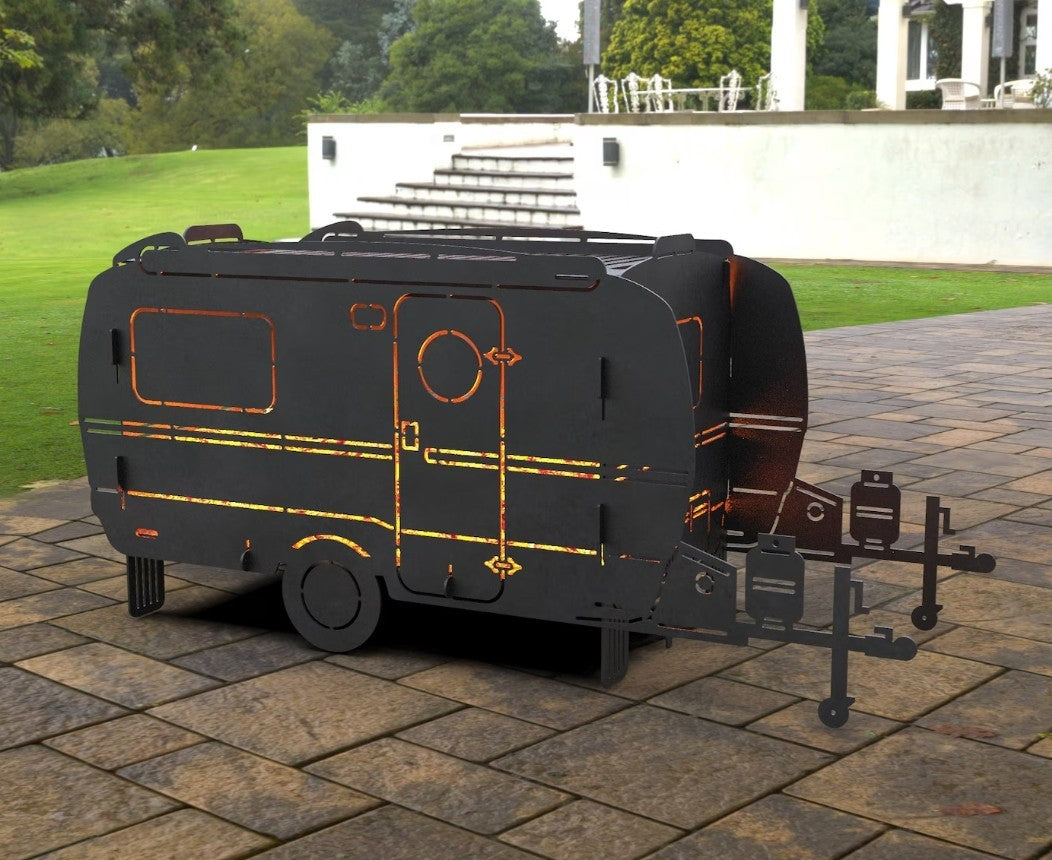 Feuertonne Feuerkorb Wohnwagen Camper Grill  Stecksystem Personalisierbar